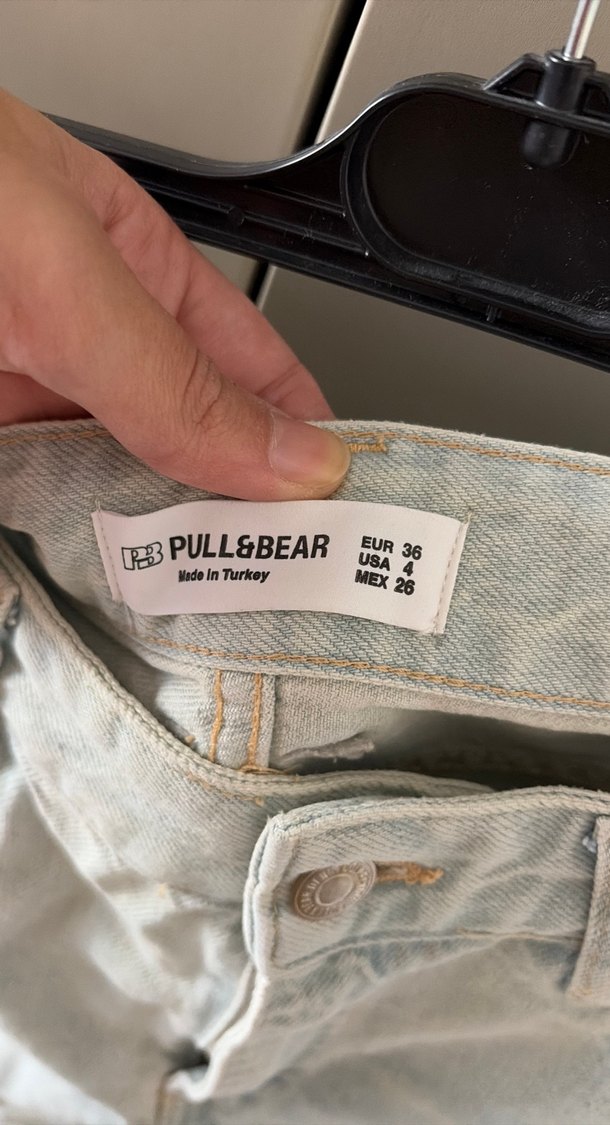 Geniş Kesim Denim Mini Şort - Görsel 2