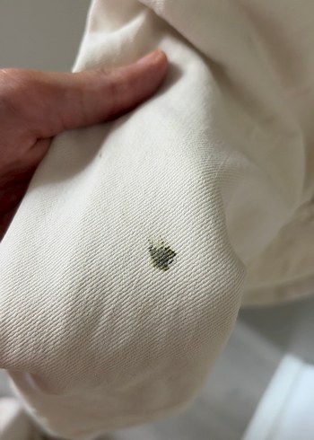 Beyaz Bol Kesim Keten Midi Kadın Pantolon - Görsel 3