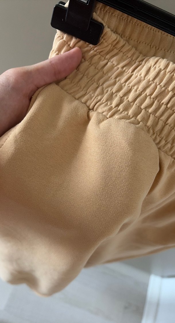 Bej Midi Kadın Rahat Kesim  Eşofman - Görsel 2