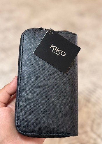 Kiko Siyah Deri Fermuarlı Kadın Cüzdanı - Görsel 2