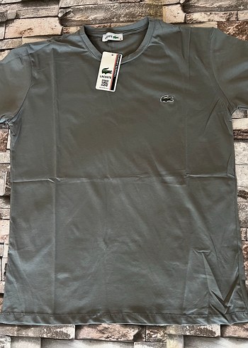 Lacoste Erkek Gri Kısa Kollu Tişört