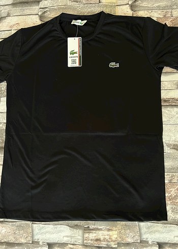 Lacoste Siyah Erkek Kısa Kollu Tişört
