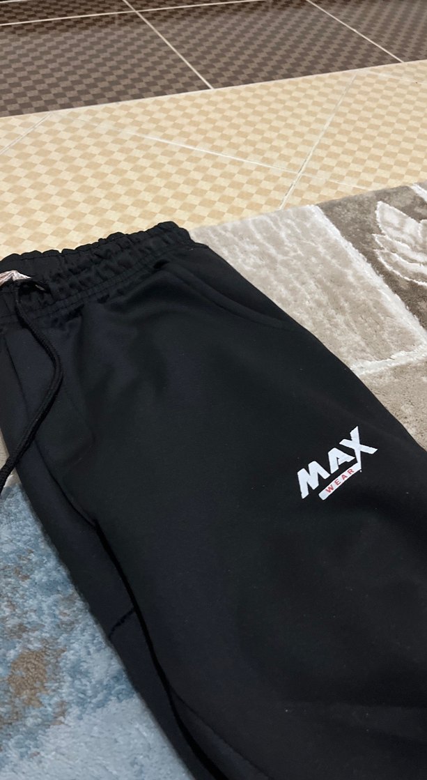 Max Baskılı Siyah Erkek Outdoor Eşofman - Görsel 2