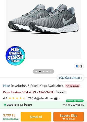 42 Beden gri Renk Erkek Orjinal spor ayakkabı