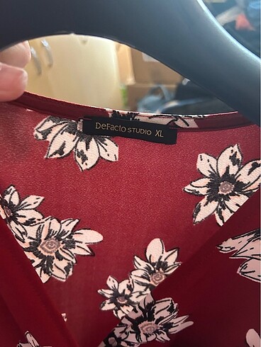 xl Beden bordo Renk Elbise