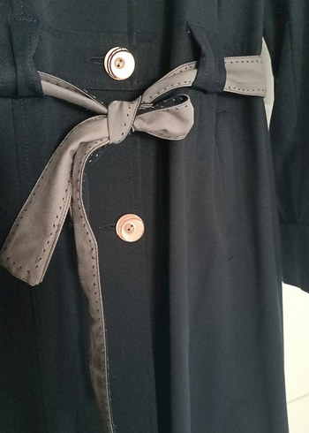 Düğmeli Lacivert astarsız ilkbahar yaz kullanılabilir kap - Görsel 6