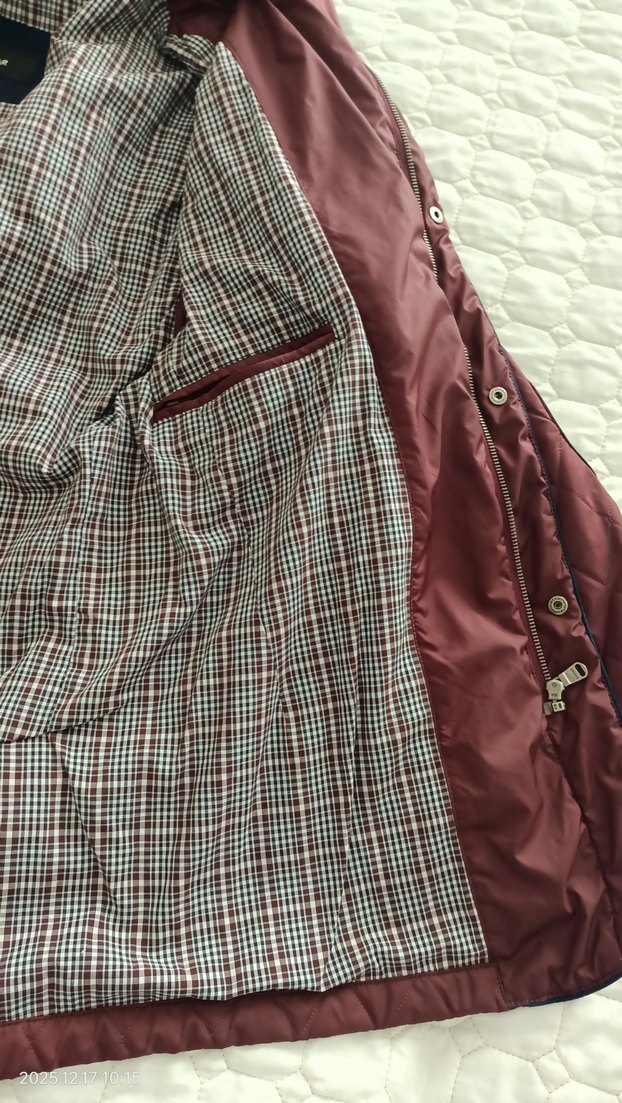 erkek baharlık bordo mont - Görsel 4