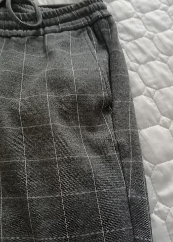 Gri Regular kareli erkek Kumaş Pantolon sonbahar - kış 34 beden - Görsel 5