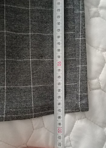 Gri Regular kareli erkek Kumaş Pantolon sonbahar - kış 34 beden - Görsel 8