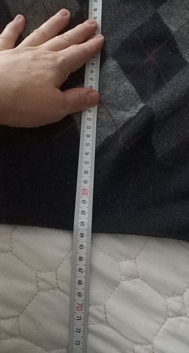 siyah gri baklavaDesenli ErkekKolsuz 100de yüz kuzu yünü Süveter - Görsel 5