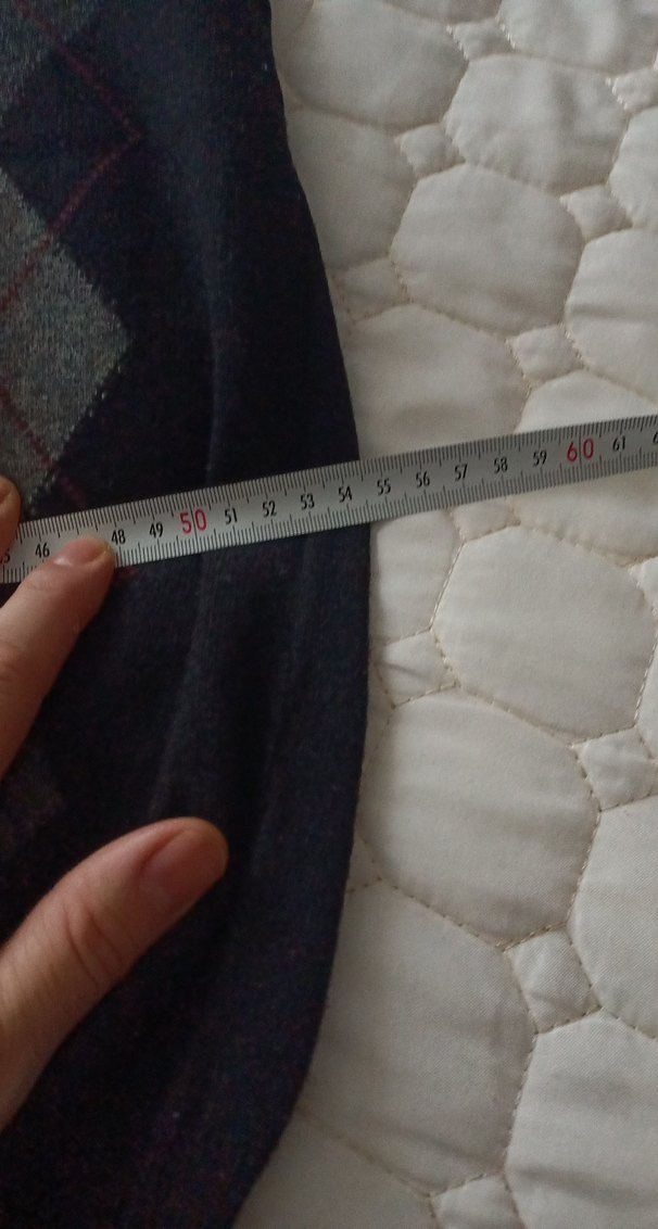 siyah gri baklavaDesenli ErkekKolsuz 100de yüz kuzu yünü Süveter - Görsel 4