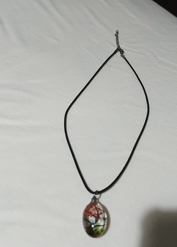 Renkli Mini ağaç figürlü Kadın Kolye - Görsel 3