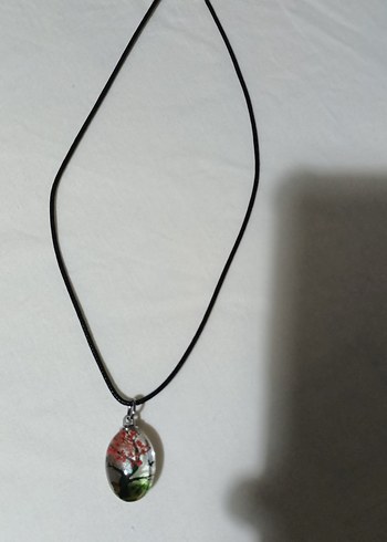 Renkli Mini ağaç figürlü Kadın Kolye - Görsel 2