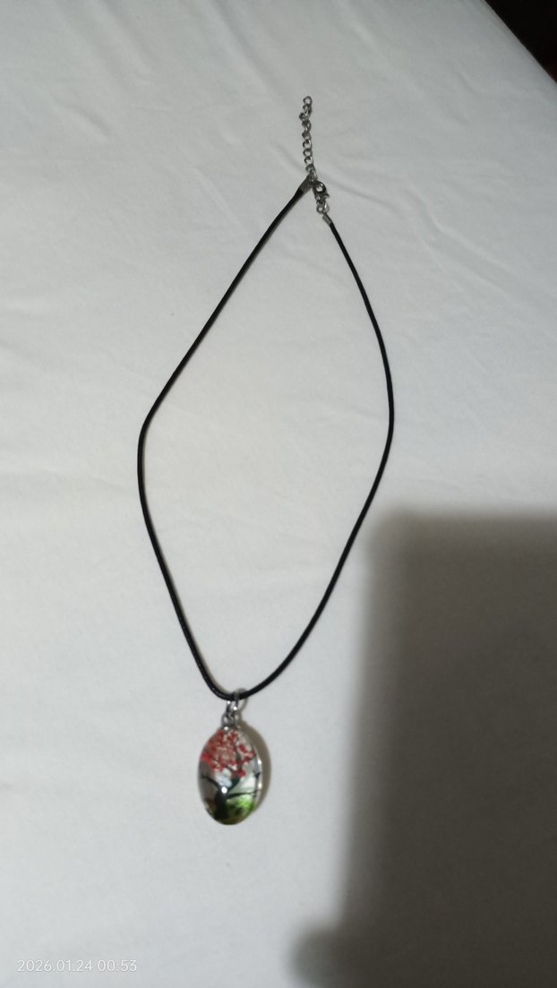 Renkli Mini ağaç figürlü Kadın Kolye - Görsel 4