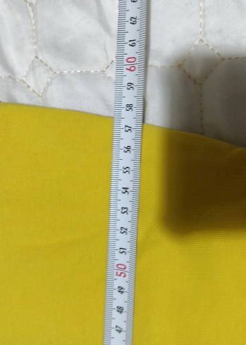 Sarı Kapüşonlu oversize Mini Sweatshirt - Görsel 4