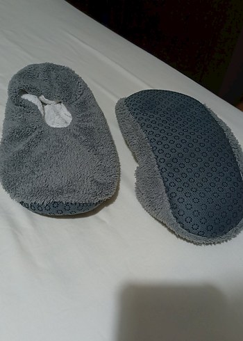 Gri Kadın Ev patiği pamuklu sağlıklı hiç kullanılmadı - Görsel 5