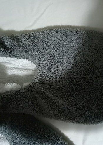 Gri Kadın Ev patiği pamuklu sağlıklı hiç kullanılmadı - Görsel 2