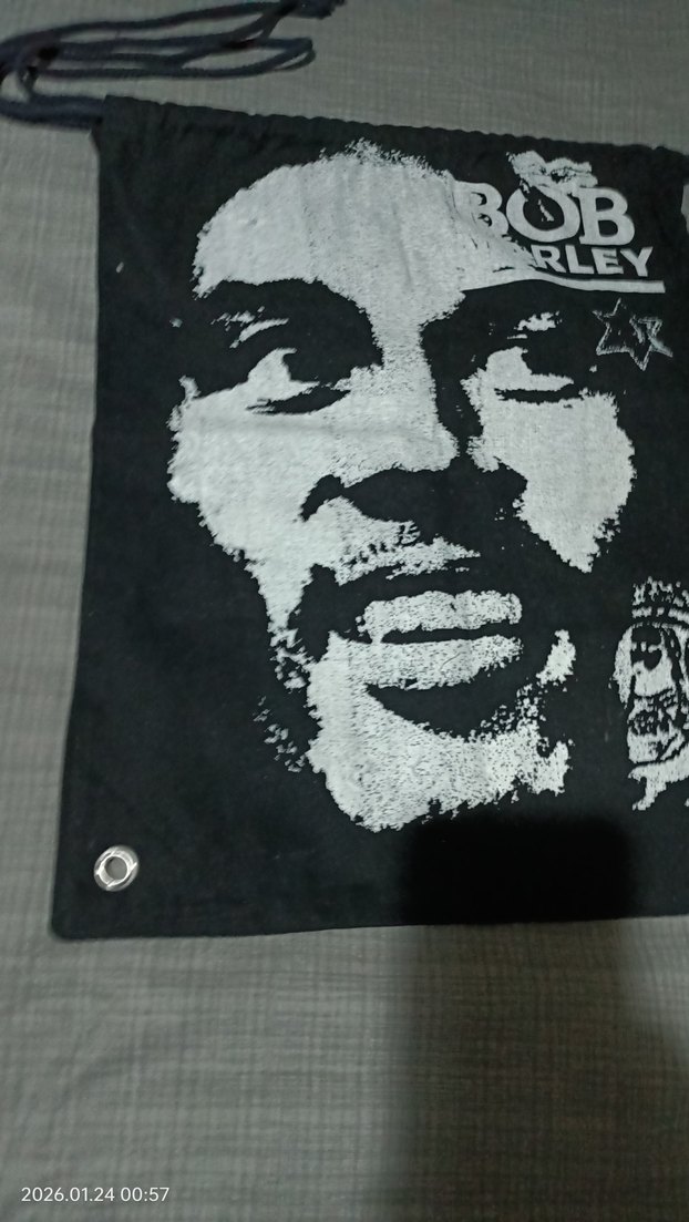 Bob Marley sırt çantası hiç kullanılmadı  coton - Görsel 5