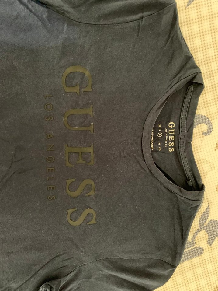 Guess Erkek Lacivert Kısa Kollu Tişört - Görsel 4