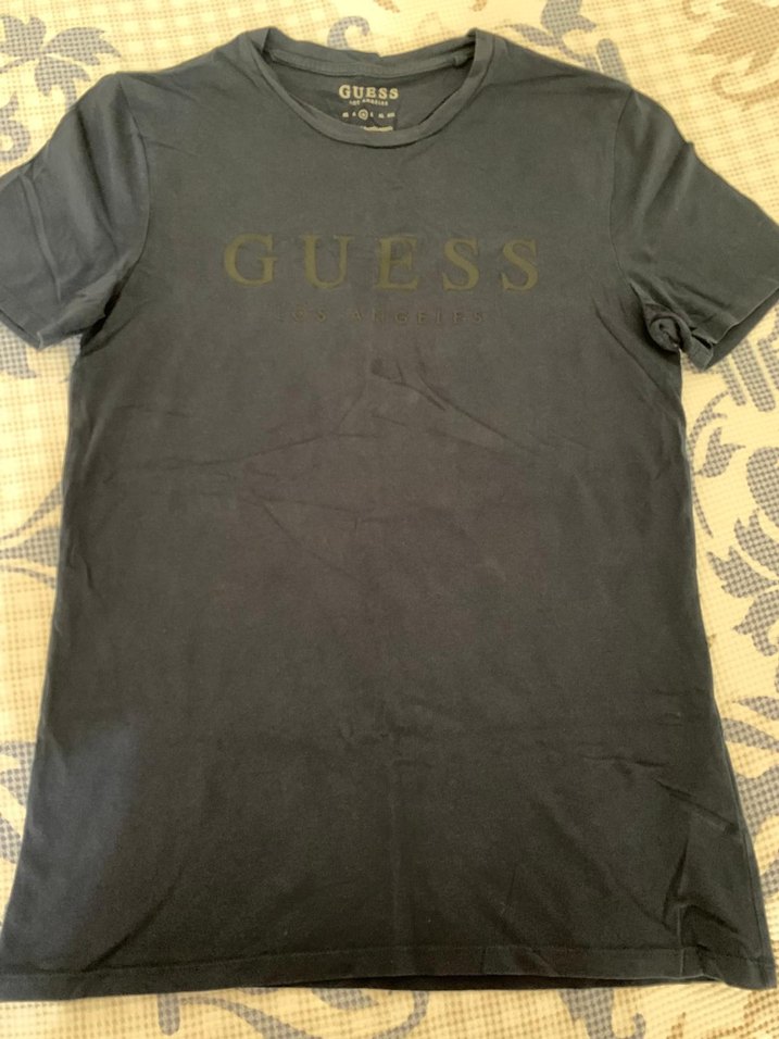 Guess Erkek Lacivert Kısa Kollu Tişört - Görsel 2