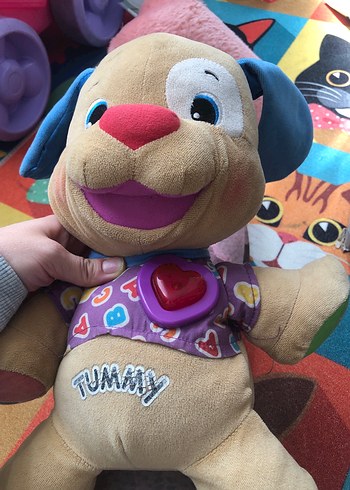 Fisher Price Renkli Eğitici Peluş Köpek Oyuncak