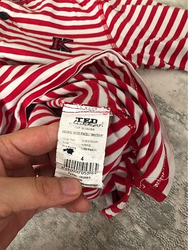 5 Yaş Beden kırmızı Renk TED baker anaokul yedek forma