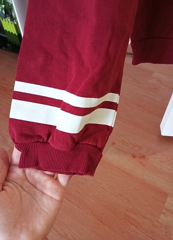 12-13 Yaş Beden bordo Renk Sweatshirt