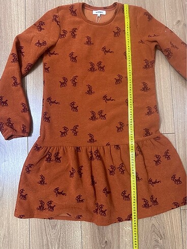 13-14 Yaş Beden kahverengi Renk Woody marka Kız çocuk elbise. 13-14 yaş için uygundur. Gerçekten