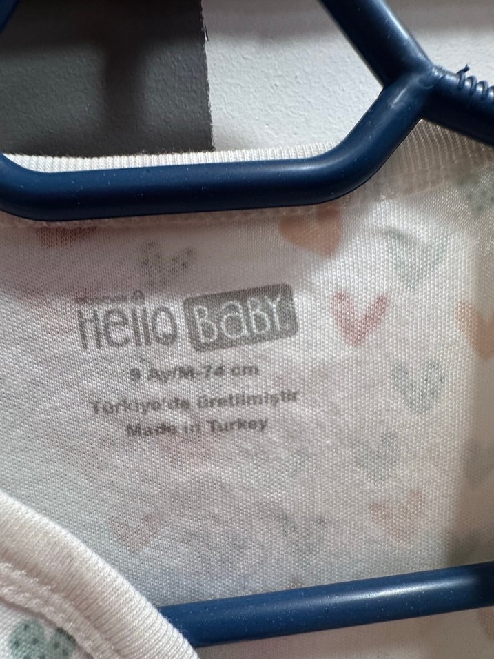 Uzun Kollu Pamuklu Bebek Tulum Gri - Görsel 2