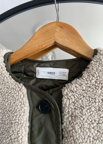 Bej Kürklü Kadın Günlük Ceket - Görsel 2