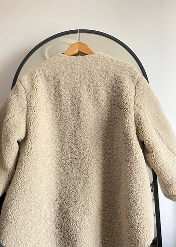 Bej Kürklü Kadın Günlük Ceket - Görsel 3