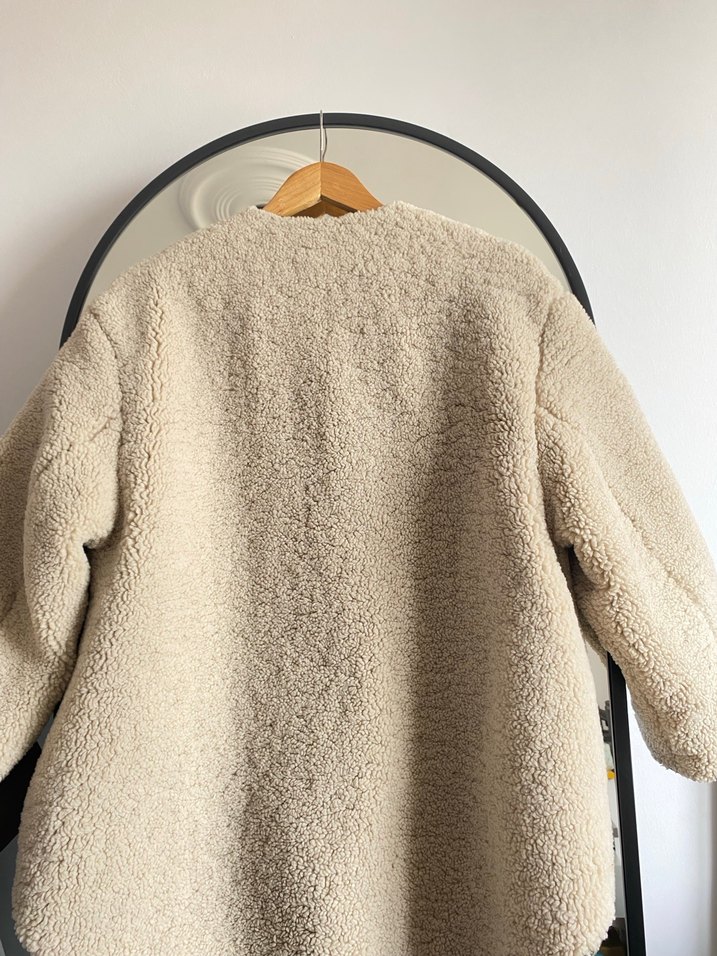 Bej Kürklü Kadın Günlük Ceket - Görsel 3