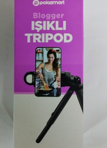 PoloSmart PSM69 Blogger Işıklı Tripot Siyah