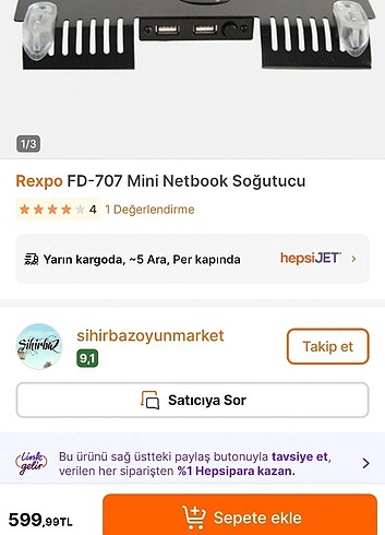 Diğer Rexpo FD-707 Mini Netbook Soğutucu