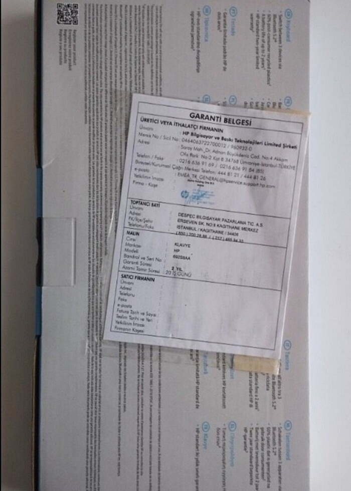 HP 350 Kablosuz klavye(Sıfır) - Görsel 3