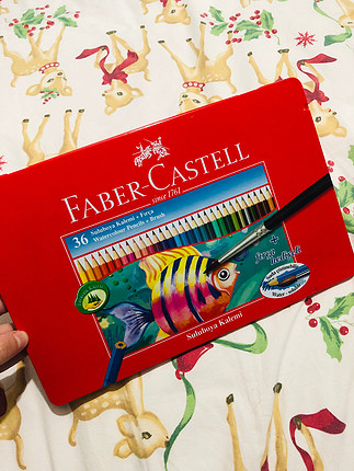 Faber Castell kuru boya seti yeni sıfır