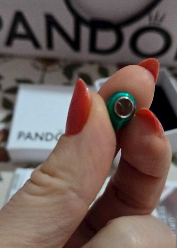 PANDORA YEŞİL KALP CHARM - Görsel 3