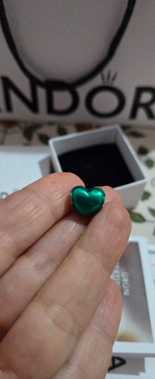 PANDORA YEŞİL KALP CHARM - Görsel 4