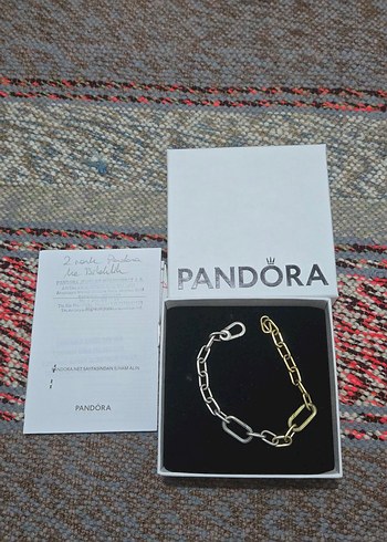 PANDORA 2 RENK ME BİLEKLİK 17 CM