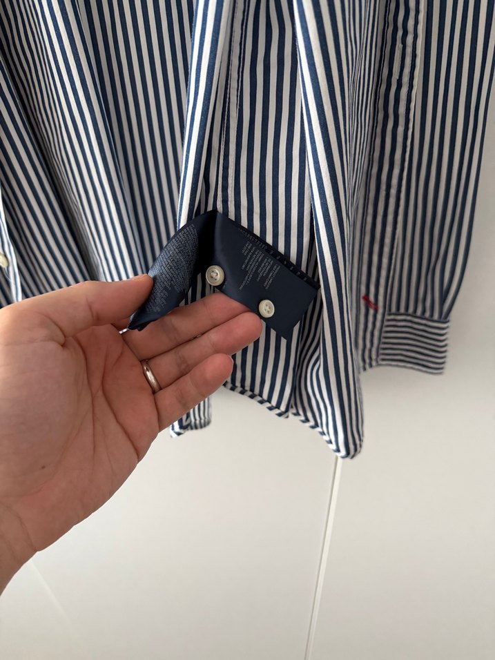 Erkek Çizgili Pamuklu Gömlek - Görsel 3