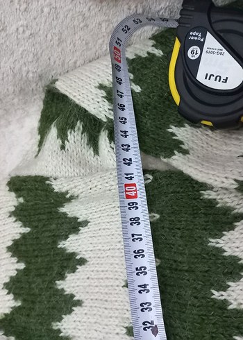 Yeşil Beyaz Desenli cocuk Kazak - Görsel 3