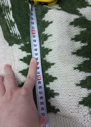 Yeşil Beyaz Desenli cocuk Kazak - Görsel 4