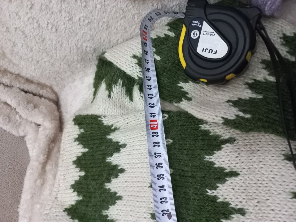 Yeşil Beyaz Desenli cocuk  Kazak - Görsel 3