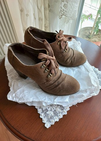 American Vintage haki Süet Kadın Topuklu Bot