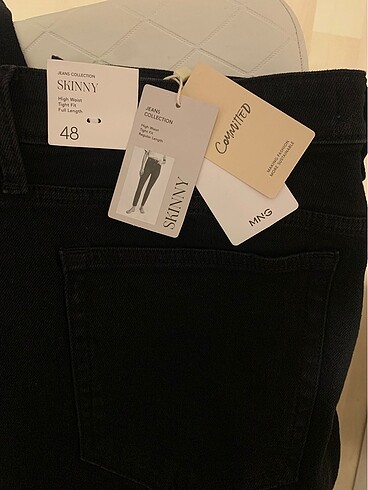 48 Beden Yüksek Bel Skinny Jean