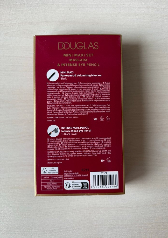 DOUGLAS MAXI SET MASCARA & EYE PENCIL - Görsel 4