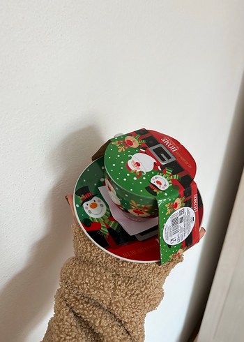 Renkli Noel Temalı Fincan ve Tabak Seti - Görsel 7