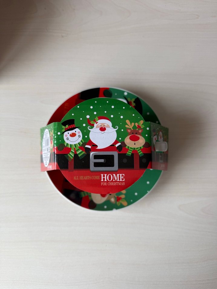 Renkli Noel Temalı Fincan ve Tabak Seti - Görsel 4