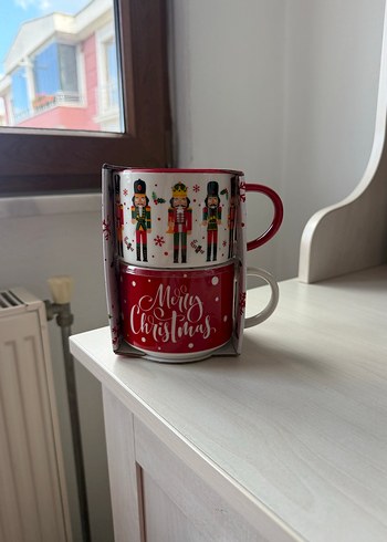 New Bone Fındıkkıran ve Merry Christmas Baskılı Noel Bardağı Set - Görsel 4