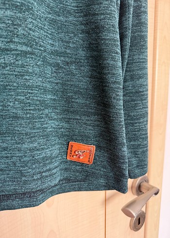 Erkek Yeşil Triko Uzun Kollu Sweatshirt - Görsel 3